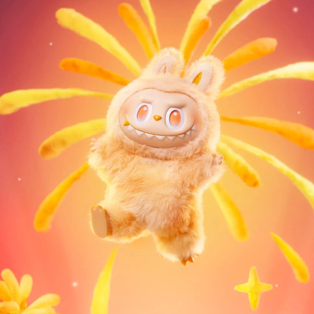 POP MART Biginto Energy Plush Keychain - Peach - Picture 4 of 9